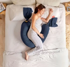Oeko Tex DuPont Sorona Fiber Pregnancy Pillows for Side Sleeping Adjustable Maternity Pillow Support for Back Belly HIPS