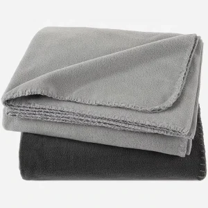 Oeko Tex Standard 100 Grey Polar Fleece Baby Blankets Polar Fleece Blanket for Bed