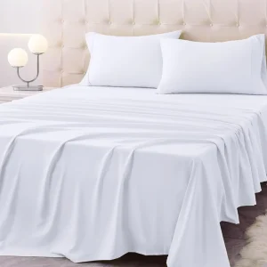 Oeko tex 4 Piece Bedding Set Soft Microfiber Wrinkle Free Deep Pockets Full Size Bed Sheet Set for Hotel