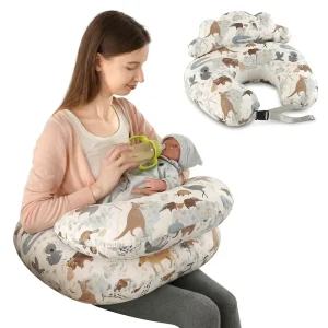 Oeko tex Certified Adjustable Portable Cute Cloud Mommy Breastfeeding Support Maternity Pillow for Tummy Time