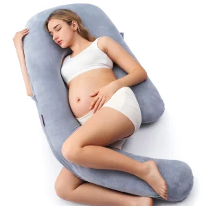 Oeko tex Certified Mother Pillow Pregnancy Belly Stomach Body Support Soft Side Sleeper Maternity Pillow for Pregnant Women
