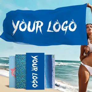 Oem Beach Towel Custom Printed Pattern Sand Free Sublimation Blank Microfiber Beach Towel With Logo