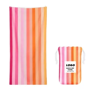Oem Beach Towel Custom Printed Pattern Size Sand Free Sublimation Blank Microfiber Beach Towel With Logo