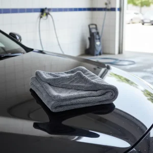 Oem Private Label Twisted Loop Microfiber Car Drying Towel 1200gsm 70 30 Blend