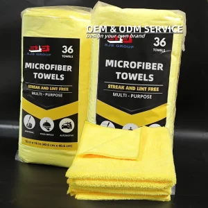 Oferta Lavado 36 Toallas Hi Lo Pile 300GSM Waffle 220GSM 40x40cm Car Wash Dual Car Detailing Buffing Polishing towel Bundle