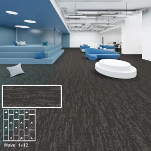 Office Carpet Squares Tiles 33.3×100 Hotel Commercial Conference Room Home Block Stitching Tile Carpet Floor Carpet