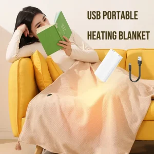 Office Creative Electric Blanket USB Warm-up Fleece Blanket Electric Portable Elektrisch Deken Electric Heating Blanket