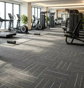 Office Floor Carpet Tile 60x60cm Non-woven Backing Sound Absorbing Anti Static Commercial Building