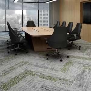 Office Floor Carpet Tiles Blended Yarn Backing PVC Modular Carpet Tiles for Office Meeting Rooms
