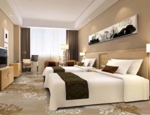 Office Hotel Project Wall to Wall Polyester Carpet Wear Resistant Silent Custom Artwork for Contractor Repeat Order