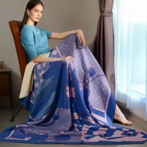 Office Shawl Blanket With Buttoned Air conditioned Blankets