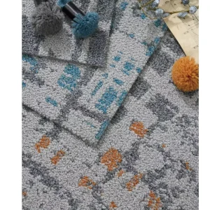 Office Synthetic Carpet Tiles PVC Backing Machine Made Anti-Slip Square 50×50 Commercial Hotel Use
