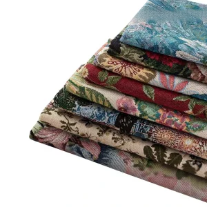 Oil Painting Brocade Jacquard Woven Fabric Handmade DIY Tablecloth Pillow Bag Skirt Designer Apparel Sofa Upholstery 100%