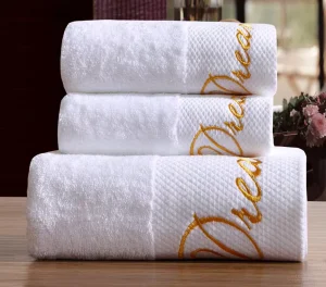 One Cotton Size 80*160cm Embroider Logo Linen Egyptian Sheets Extra 100% Home Textile Cotton Large Bath Towel