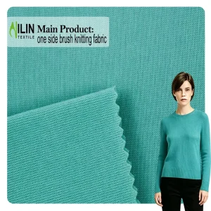One Side Brushed 100% Polyester Sherpa Knitting Fabric for Home & Apparel Use