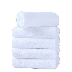 Online Luxury Hotel Towels Quality Microfibre White Bath Towel Hand Towel for Hotel Spa Salon With Custom Logo