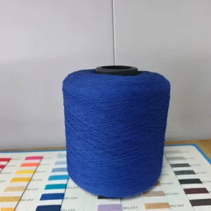 Open End Carded Yarn Recycled Cotton Polyester Blended Eco Friendly Knitting Regenerated Yarn 30 Colors Socks Gloves Fabric Use