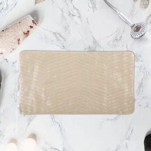 Optional Color Odorless TPE Rubber Anti Slip Massage Eco Friendly Modern Bathtub Mat Suction Cups Solid Pattern Bath Mat