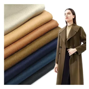 Organic 100% Wool Fabric Double Sided 566 586 GSM Woven Plain For Suit Coats Jackets Upholstery Multi Color Stock Fabric 566 586