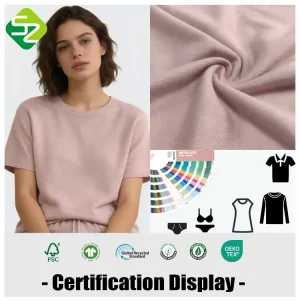 Organic Bamboo Cotton Baby Shirts Smooth Hand Feel Jersey Style Breathable Dyed Pattern Knitted Technics Activewear