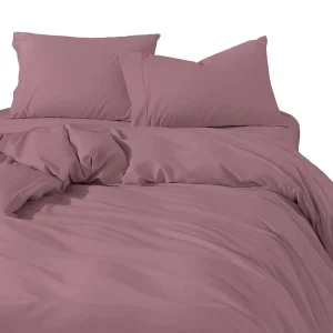 Organic Bamboo Fiber Bedding Set Cooling Moisture Wicking Soft Fitted Sheet Duvet Cover 3 Piece for Home Hotel All Season Use