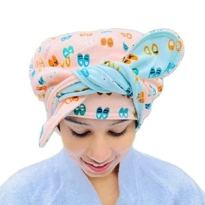 Organic Cotton 2 Layer T shirt Towel Plopping Towel Curly Hair Care Anti Frizz