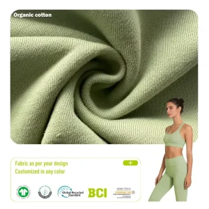 Organic Cotton Canvas Fabric Eco Friendly Quick Dry Warm Breathable Soft Textured Versatile Lightweight
