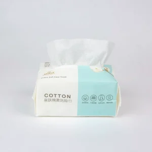 Organic Cotton Facial Tissues Disposable Soft Pearl Hypoallergenic Eco Friendly Household for Daily Cleaning Use