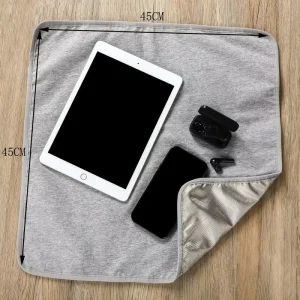 Organic Cotton Metal Fiber Shielding Fabric EMF Protection Laptop Blanket Plain Tricot Knit Breathable Home Textile