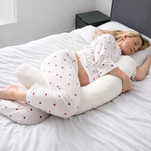 Organic Cotton Wool Pregnancy Pillow C Shape Maternity Body Pillow Sleeping Full Body Pregnancy Pillow
