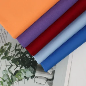 Organic Eco Friendly 100% Cotton 40×40 133×72 115g/m Mercerized Dyed Poplin Fabric for Shirts Dresses Boys Girls Work Uniform