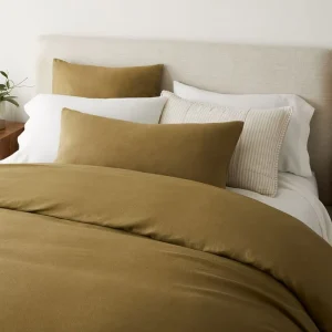 Organic Percale Duvet Cover and Shams Pure Linen Washed Linen Duvet Set Bed Bedding Hotel Sets Sheets