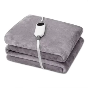 Organic Polyester Electric Heated Throw for Winter Quilted Bedroom Blanket
