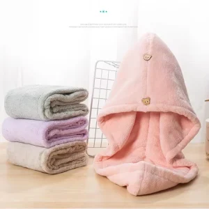 Organic Thick Microfiber Thick Hair Towel 2 Pcs Hair Drying Towel Microfiber Towel for Long Hair