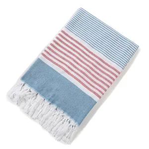 Organic Turkish Towel 100% Cotton Custom Luxury OEM Set Embroidered Sand Free Turkish Beach Towel