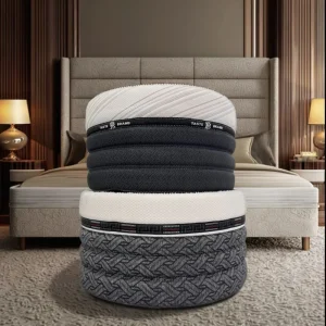 Organic Woven Printed Core Mattress Border Fabric Supplier Durable Mattress Side Border Fabric
