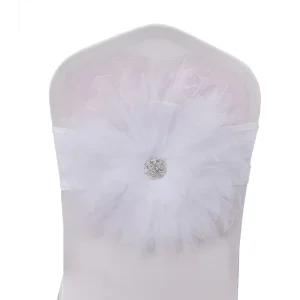 Organza Chair Sashes for Wedding Banquet Party