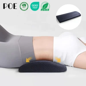 Orthopedic Back Lumbar Support Pillow for Pain Relief Memory Foam Wedge Cushion for Side Back Stomach Sleepers Sofa & Bed
