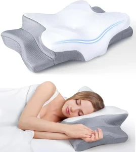 Orthopedic Bed Pillow Odorless Ergonomic Contour Memory Foam Pillow Cervical Pillows for Neck Support