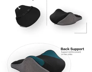 Orthopedic Comfort Lumbar Back Cushion Wheelchair & Office Chair Backrest Support Reading & Bed Rest Pillow