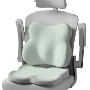 Orthopedic Ergonomic Memory Foam 100% Polyester Eco Friendly Washable Portable Office Chair Lumbar Support Cushion Seat Pillow