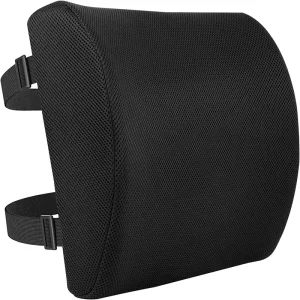 Orthopedic Home & Office Car Memory Foam Lumbar Support Cushion Reading & Bed Rest Pillow for Chairs & Cars