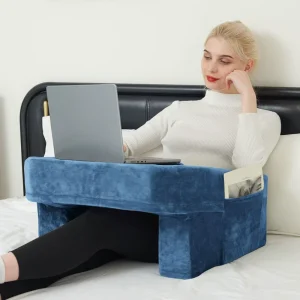 Orthopedic Reading Pillow Arm Rest Pillow Custom Memory Foam Lap Desk Gaming Pillow for Reading Gaming Sitting in Bed