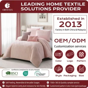 Orvetex Factories Can Be Customized 100% Polyester Jacquard Fitted Sheet Set for Bed