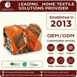 Orvetex Women’s Flannel Blankets with Wearable Buttons Anti-static and Flame Retardant