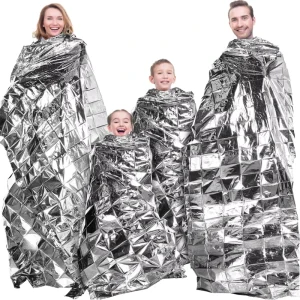 Outdoor Camping Survival Rescue Blanket Waterproof Silver Reflective Thermal Emergency Climbing Tour All Seasons
