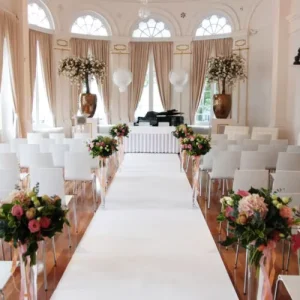 Outdoor Carpet Runners Party White Carpet Celebration Wedding Exhibition Stage Carpet Hallway Plain PP Carpet