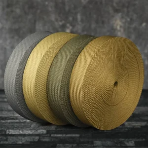 Outdoor Equipment Durable Heavy 1 inch Polyester Nylon Webbing Camouflage Cavalry Green Wolf Brown Wolf Gray