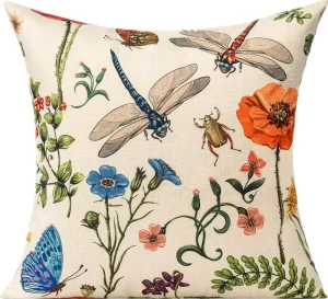 Outdoor Farmhouse Decorative Square Cushion Throw Pillow Covers Cotton Linen Polyester for Bed Couch Sofa