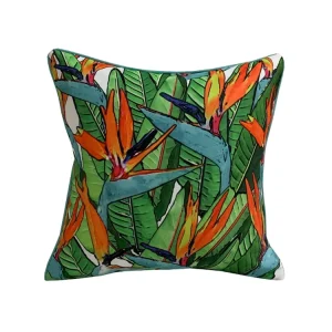 Outdoor Indoor Design Decorative Tropical Plant Leaf Polyester 45×45 cm Throw Pillow Home Decor Cushion